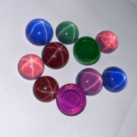 Pierre de saphir étoilé ronde DS Gems pour la création de bijoux DIY