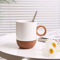 Ensemble de tasses à café en céramique mouchetée couleur Morandi personnalisées OEM, motif flocon de neige d'hiver pour Noël