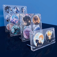 Cadre photo en acrylique personnalisé à 3 couches avec motif cercle, impression UV/sérigraphie décorative