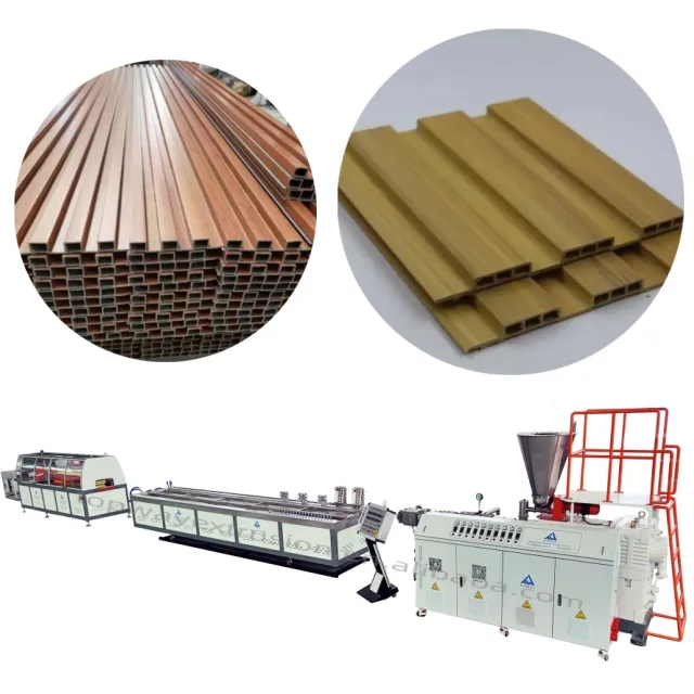 PVC Great Wall Panel Extruders Making Machine plastic PE PVC WPC Grille wall Panel extrusion machinery Production Line