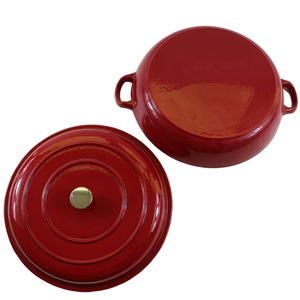 <span class=keywords><strong>Casserole</strong></span> peu profonde en fonte émaillée / Poêle <span class=keywords><strong>à</strong></span> <span class=keywords><strong>paella</strong></span> avec couvercle - Compatible four - Product Image 5