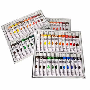 Pinturas Acrílicas para Artistas, Juego de 24 Colores para Vidrio y Lienzo, Pintura Profesional Creativa, Tubos de 12 ml, Gran Venta - Product Image 2