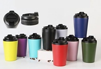 Mug à café personnalisé avec logo, réutilisable, écologique, isolation thermique à double paroi, mugs sportifs, tasse à café d'extérieur, acier inoxydable