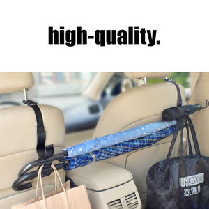 Multifunktions-Leder-Auto organisatoren Luxus-Rücksitz-Kopfstütze Hänge haken Regenschirm halter Rücksitz aufbewahrung für einfaches Reisen - Product Image 6