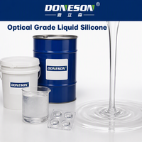 Caoutchouc de silicone liquide optique anti-jaunissement haute clarté pour optiques secondaires, lentilles LED et dispositifs optiques, moulage par injection