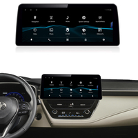 Pemutar Dvd Android 12 layar IPS 12.3 inci Top, pemutar Multimedia GPS layar sentuh Android untuk Toyota Corolla 2018-2022