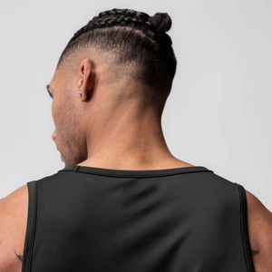 High Quality Men's Tank Tops Polyester/Cotton <b>Blend</b> Breathable Quick Dry Anti-Pilling Casual Summer Wear Crewneck Fitness - Product Image 2
