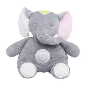 New Released Polyester Toddler Plush Music Toy With Glowing Light Baby Appease Stuffed Elephant