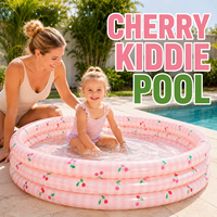 Piscine gonflable pour enfants à trois anneaux, imprimée sur mesure, épaisse, circulaire, pour bébés, piscine intérieure pour enfants