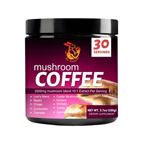 Hot seller Mushroom Coffee 3500mg Mushroom <b>Blend</b> 10:1 Extract Per Serving Easy Way to Support Immunity Energy & Focus - Product Image 1