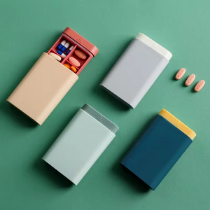Wholesale Portable <b>Drawer</b> & Cabinet Organizer Travel Medicine Container, Compact Pill Storage Case, 7 Day <b>6</b>-Compartment Design - Product Image 6