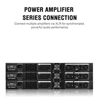 Amplificador de 2 Canales Clase D DZ1300 de 1300W, Sistema de Sonido Estéreo Profesional para Karaoke, Amplificador de Potencia Digital 1U, Receptores y Amplificadores
