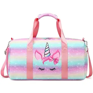 Bolsa de gimnasia personalizada para niñas, bolso de viaje para la noche, para baile y Ballet