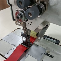 Machine à coudre industrielle à point droit à double aiguille Cyclone avec pied marcheur, pièces de rechange, électronique, grande taille 100 cm, en promotion