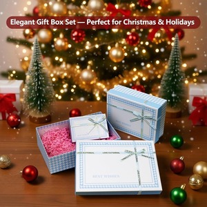 กล่องของขวัญมีฝาปิด กล่องของขวัญสวยหรู กล่องบรรจุภัณฑ์ของขวัญหลากหลายรูปแบบ ปรับแต่งได้ตามความต้องการ - Product Image 2