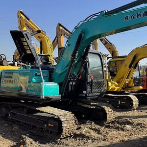 Excavatrice sur chenilles hydraulique moyenne Kobelco SK140 d'occasion bien entretenue, 14 tonnes, prix avantageux - Product Image 1