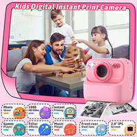 Appareil Photo Instantané Jumon pour Enfants 2.8" Double Objectif P79 Enregistrement Vidéo HD 1080P, Caméra en Plastique pour Enfants