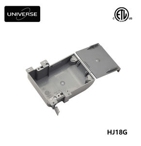 ETL認証済み 1ギャング <span class=keywords><strong>PVC</strong></span>製 オールドワーク 18立方インチ リモデルボックス ジャンクションボックス プラスチック製電気ボックス コンセント/スイッチボックス エンクロージャボックス フリップカバー - Product Image 1