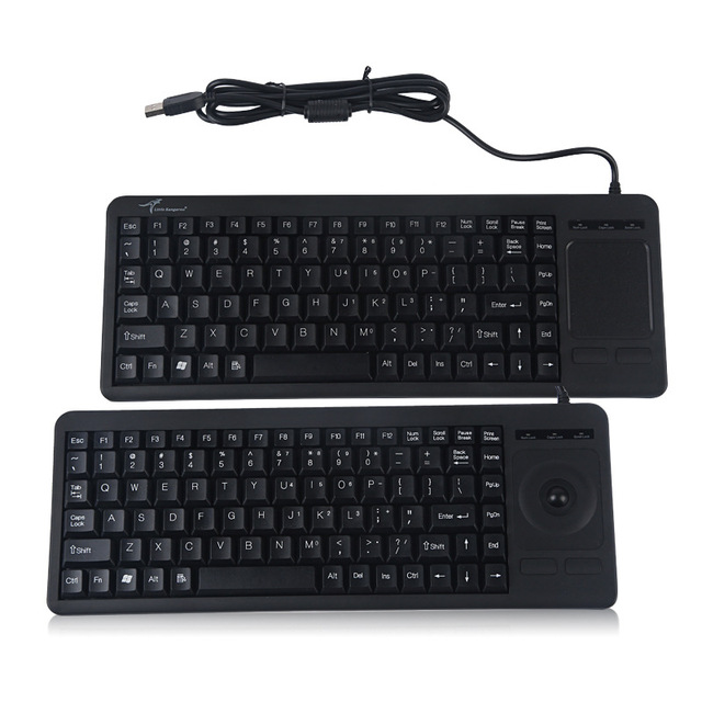 Professional OEM Wired USB 88 Keys Scissor Mechanical Trackball Touch Pad Keyboard New Ultra Thin
