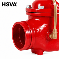 Vanne à flotteur à commande à distance rainurée HSVA PN16 en fonte ductile pour le contrôle du niveau d'eau avec flotteur en acier inoxydable