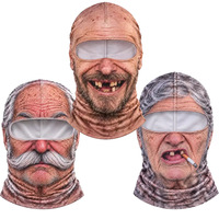 Cagoule fantaisie amusante 3D, couvre-visage intégral, cagoule pour moto, ski, masque facial, cagoule chaude