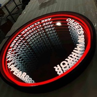 Miroir LED 3D étanche IP65 pour la décoration de panneaux publicitaires commerciaux en extérieur