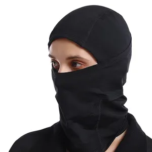 사용자 정의 겨울 폴리 에스터 일반 Earflap 모자 양털 남여 전체 얼굴 마스크 한 구멍 Balaclava 스키 마스크