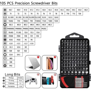 135 trong 1 chính xác thép xử lý Screwdriver thiết lập tùy chỉnh OEM máy tính & điện tử bảo trì công cụ thiết lập - Product Image 4
