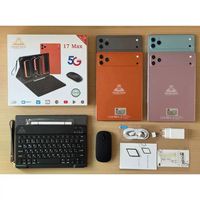 Tablette PC Android 15 Smart King 17 MAX 10 pouces avec 2 cartes SIM, Wi-Fi, 18+1 To, clavier, souris, étui de protection, stylet et accès au Play Store