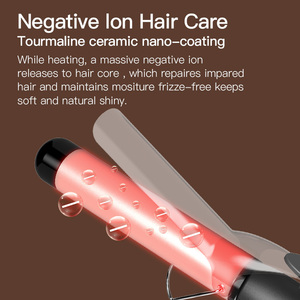 Profession eller hochwertiger elektrischer Haar glätter und Locken wickler Home Salon Verwendung mit LED-Anzeige 360 Spin <span class=keywords><strong>Iron</strong></span> Curler - Product Image 3