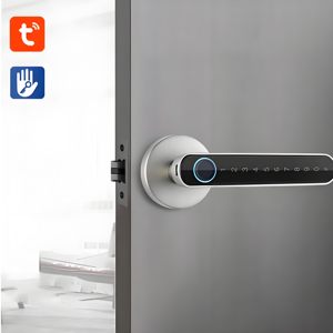 Tuya Connected Smart Digital Electronic Interior Door <span class=keywords><strong>Lock</strong></span> Handles Black <span class=keywords><strong>Golden</strong></span> Khóa vân tay sinh trắc học Kết nối WiFi - Product Image 4