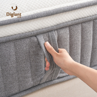 Vente Chaude Matelas Hybride Ignifuge de Haute Qualité à Ressorts Ensachés Multicouches 12 Pouces pour Dormir