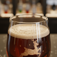 Logo de Noël personnalisé verre à vin à liqueur verre à whisky sans pied en forme d'oeuf gobelet