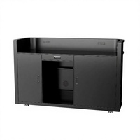 Écran LED P1.86 pour façade de cabine DJ semi-circulaire avec animation, design sur pied, CMS basé sur le cloud pour bars