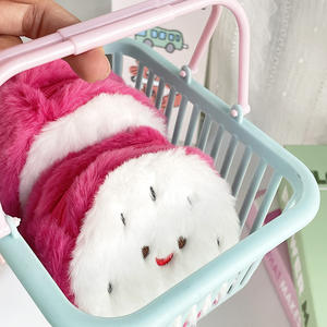 Nuovo portamonete di peluche di frutta carina borsa portamonete di frutta <span class=keywords><strong>drago</strong></span> pratica borsa per cuffie mini bambola zaino ciondolo - Product Image 5