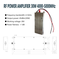 Module amplificateur de puissance RF 30W 4000-5000MHz 4GHz 5GHz 45dBm PA Haute efficacité pour communication sans fil 4-5GHz 30W