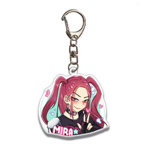 Listo para enviar 2025 Nueva gran oferta colgante de plástico llavero k-pop encanto llavero acrílico doble vista Kpop llavero - Product Image 6