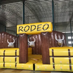 Şişme Rodeo boğa şişme Rodeo ucuz fiyat ticari çocuklar yetişkin şişme mekanik oyunlar Rodeo binmek boğa