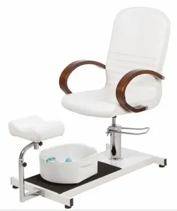 Pedicure Station Hydraulic Spa Chair Foot Classic Salon Massage Equipment With Easy-Clean Bubble Massage Footbath