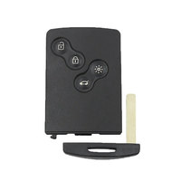 Clé de voiture intelligente à distance 4 boutons avec puce PCF7945 4A 433Mhz pour Renault Clio 4 Captur, entrée sans clé passive, télécommande mains libres