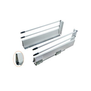 Fermeture en douceur à profil bas pour tiroir coulissant à montage latéral avec cadre en métal, pour armoire de cuisine/armoire de luxe - Product Image 6