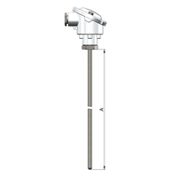 Termistor de Platino Miniatura OEM ODM al por Mayor, Sensor de Temperatura PT100 PT1000, Resistencia con Aislamiento de MgO y Acero Inoxidable