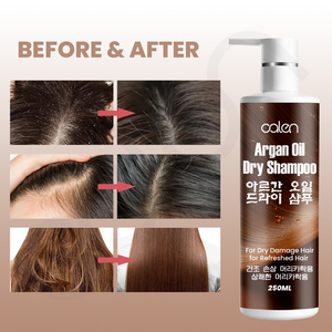 Luxfume 250ML Champú seco normal orgánico para adultos Uso diario Anticaspa e hidratante para cabello graso o irritable - Product Image 6