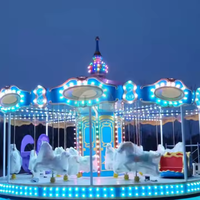 Chine pas cher carnaval manèges jeu amusant juste parc d'attractions manèges manège attraction mini enfants carrousel joyeux aller rond à vendre