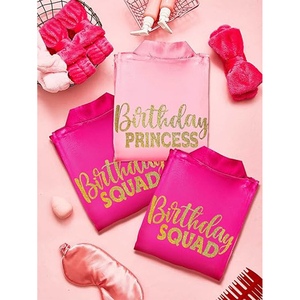 24個キッズフォーガールズ6スパパーティーローブ6トートバッグ6ヘッドバンド6スパマスクガールズスパパーティー用品 - Product Image 5