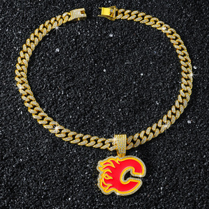 2026 <b>Hot</b> Selling Innovative Simple <b>Red</b> Artistic Letter C Pendant Necklace Hiphop Style Men's Necklaces Fashion Jewelry Wholesale - Product Image 4