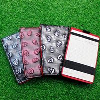 Cross-border <strong>Best</strong>-<strong>selling</strong> Golf Scorebook - Skull Tattoo Competition Score <strong>Record</strong> Book - PU Leather Golf Score Clip