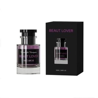Botol Parfum Kaca Bening Berkualitas Tinggi 30ML 50ML Desain Unik Grosir, Penyangga Silinder, Logo & Kotak Custom, Semprotan Halus