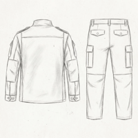 Uniforme de combat KMS, vente en gros OEM, vêtements tactiques d'extérieur élégants et tendance, style jungle et désert, personnalisables