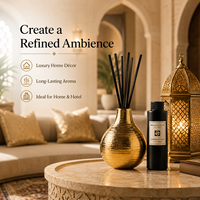 Diffuseur de parfum d'ambiance en or de style moyen-oriental